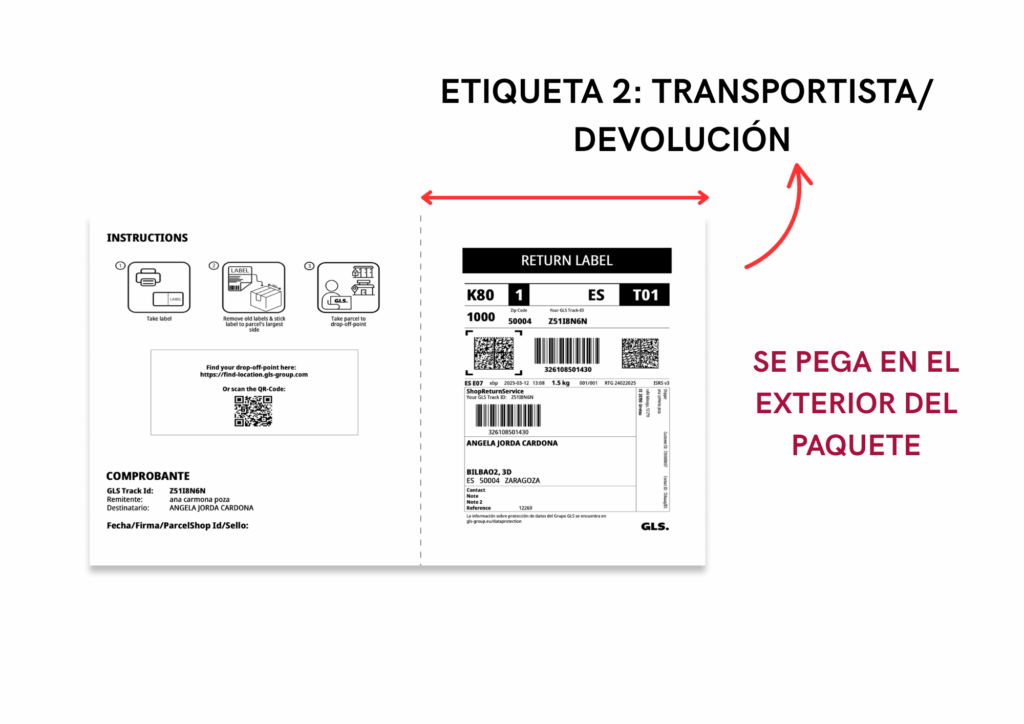 Return process 10 ETIQUETA 1 INFORMATIVA 4